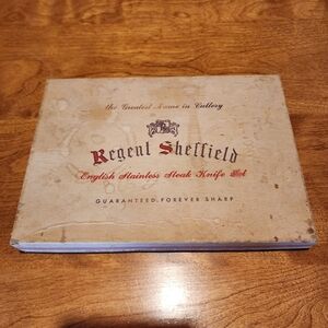 Regent Sheffield English Stainless Steak Knife Set, 6 Knives